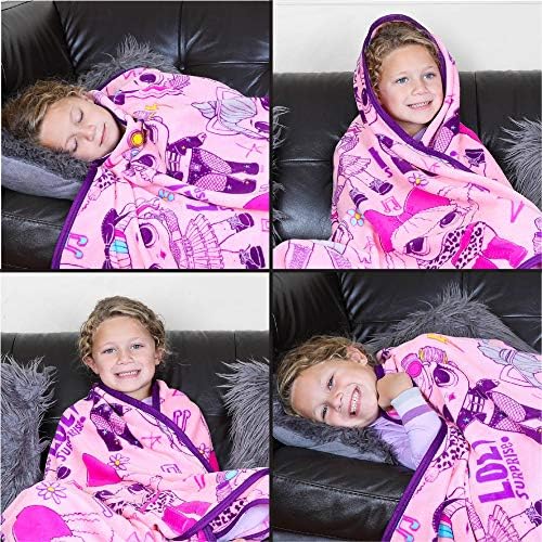 Franco Kids Bedding Plush Throw Blanket 46 x 60 LOL Surprise Design