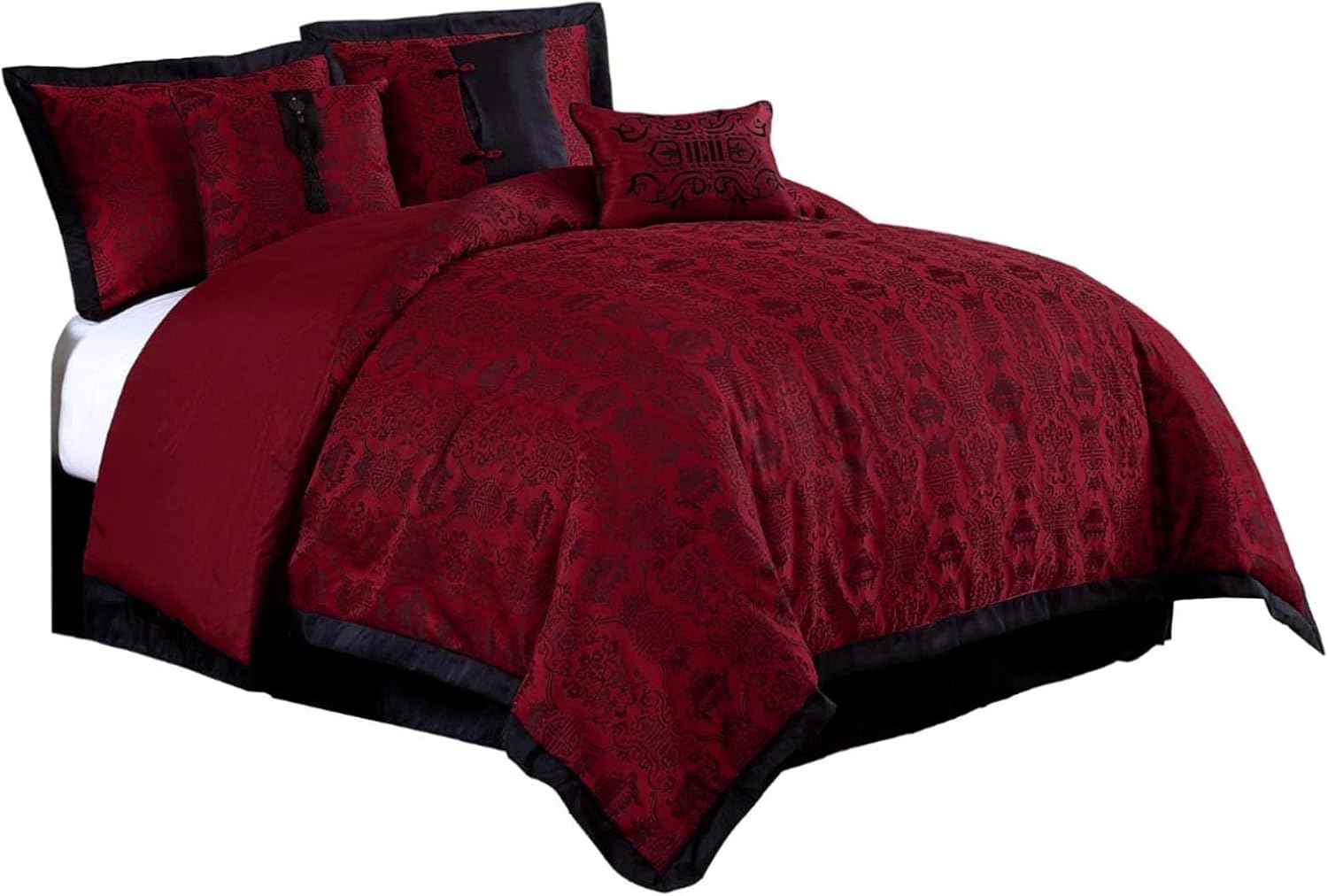 Chezmoi Collection Noble 7-Piece Comforter Set