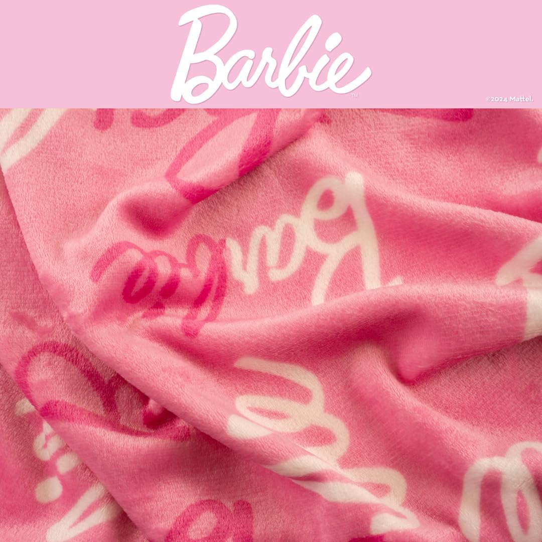 Franco Barbie Kids Bedding Throw 40x50 Inch - Official License