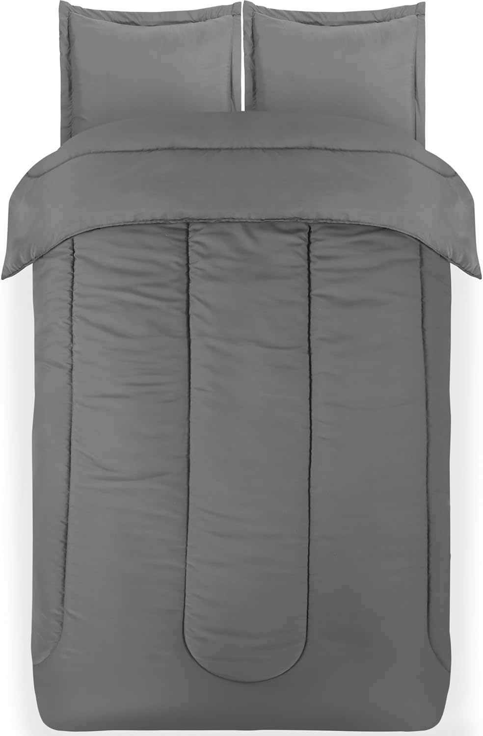 Utopia Bedding All Season Grey Comforter Set with 2 Pillow Cases