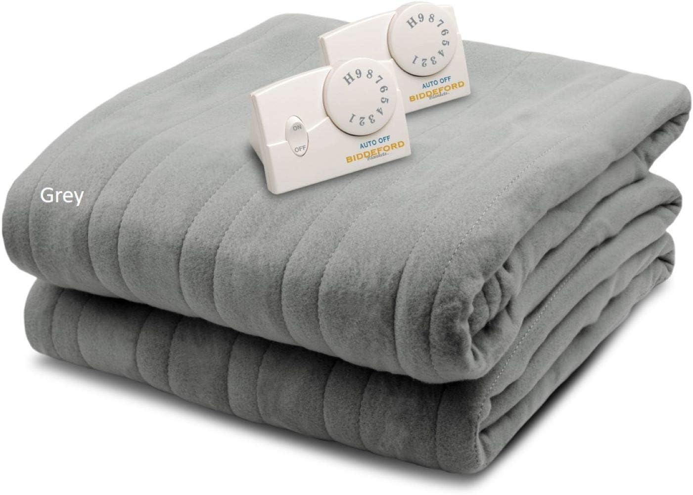 Biddeford Blankets Queen Size Electric Heated Blanket with Analog Controller