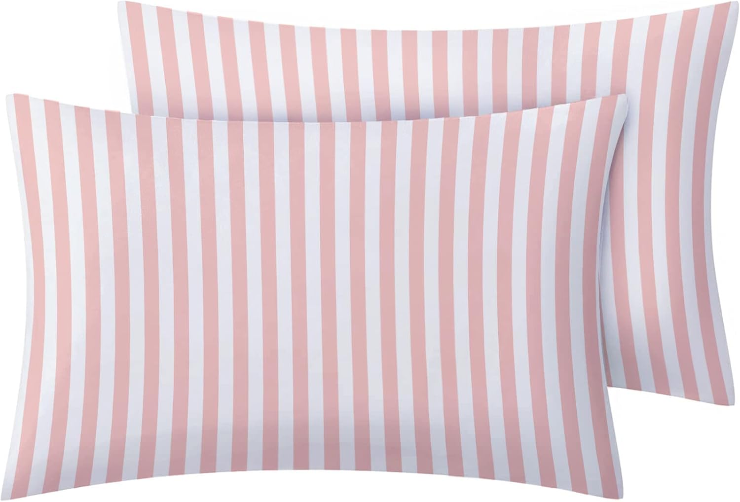 Pink and White Striped California King Sheet Set 4PCS