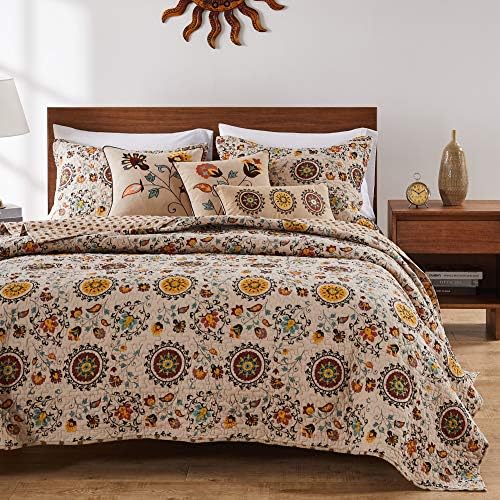 Greenland Home 5-Piece Andorra Bonus Quilt Set Full Queen