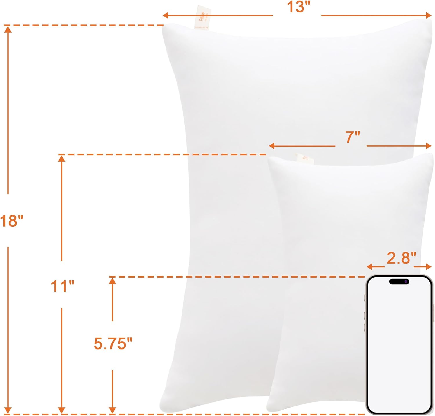 NTBAY Tiny Pillows 7x11 Travel and Pet Pillow
