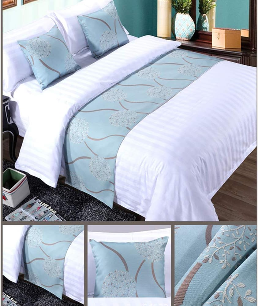 Twelve 3pcs Bed Runner Set - 1 Scarf 2 Pillowcases