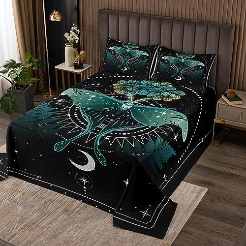 Castle Fairy Moth Bedspread Set for Kids Twin Size