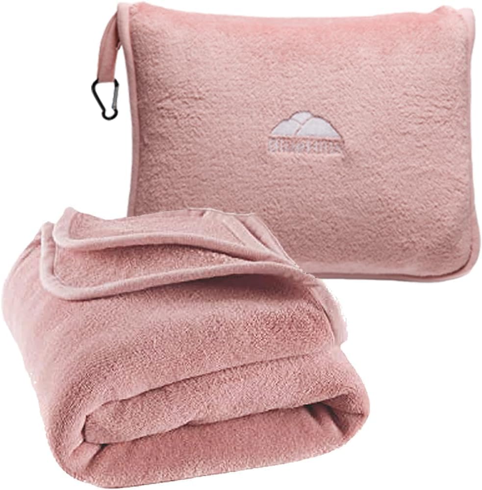 BlueHills Premium Travel Blanket Pillow 70x48 Inch