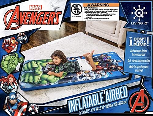 Living iQ Inflatable Jr Twin Kids Sleeping Mattress