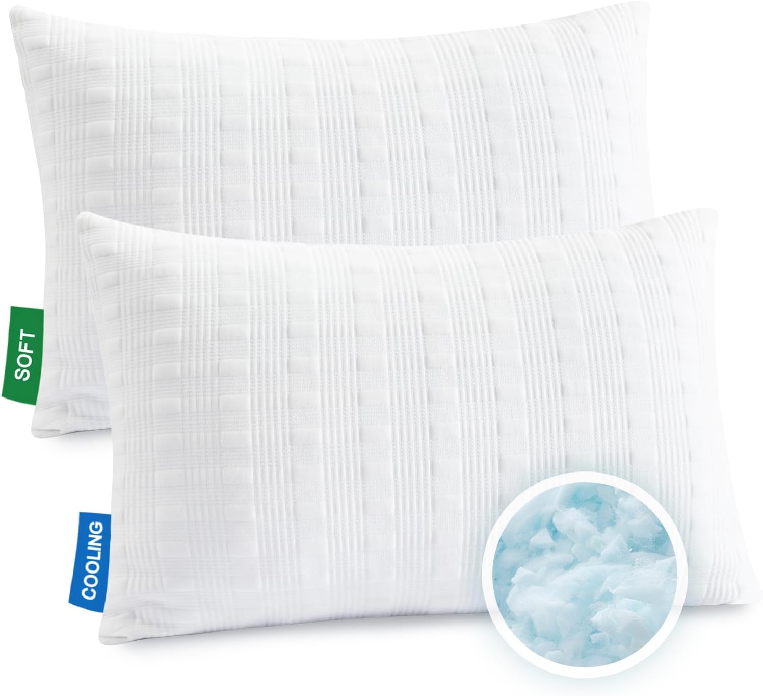 Meoflaw Cooling Pillows Queen Size Set of 2