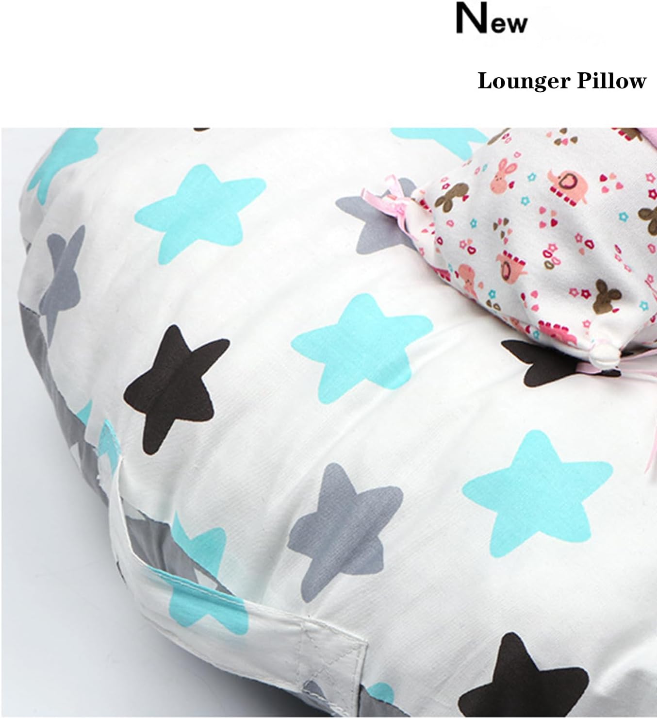 Round Lounge Pillow with Soft Cotton Cover 1