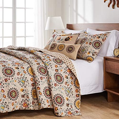 Greenland Home 5-Piece Andorra Bonus Quilt Set Full Queen