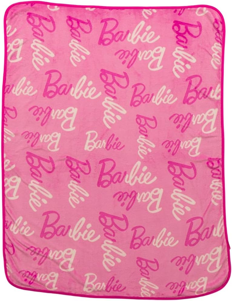 Franco Barbie Kids Bedding Throw 40x50 Inch - Official License