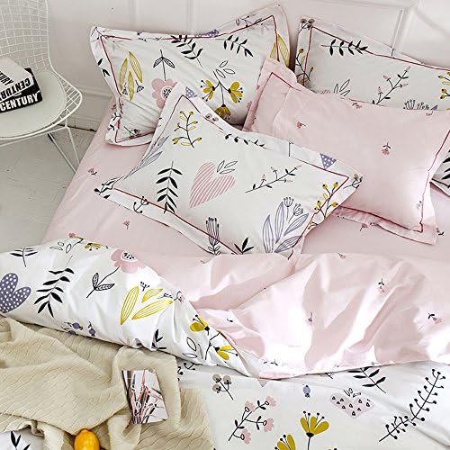 LifeTB Cotton Flower Print Pillowcases Set of 2