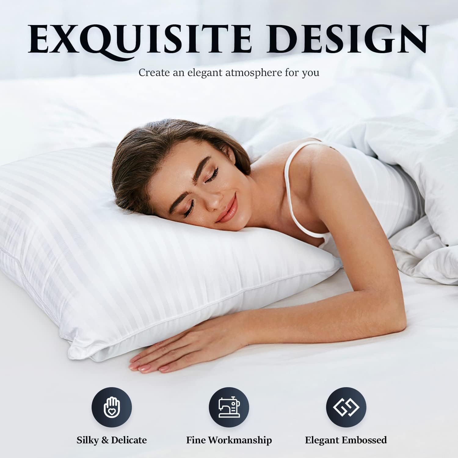COZSINOOR CD-GP003 Bed Pillows Queen Size Pack of 2