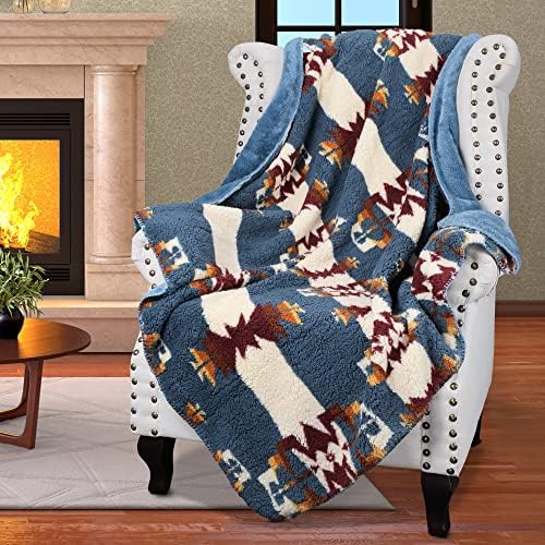 Catalonia Southwestern Tribal Print Throw Blanket 50x60 Inches