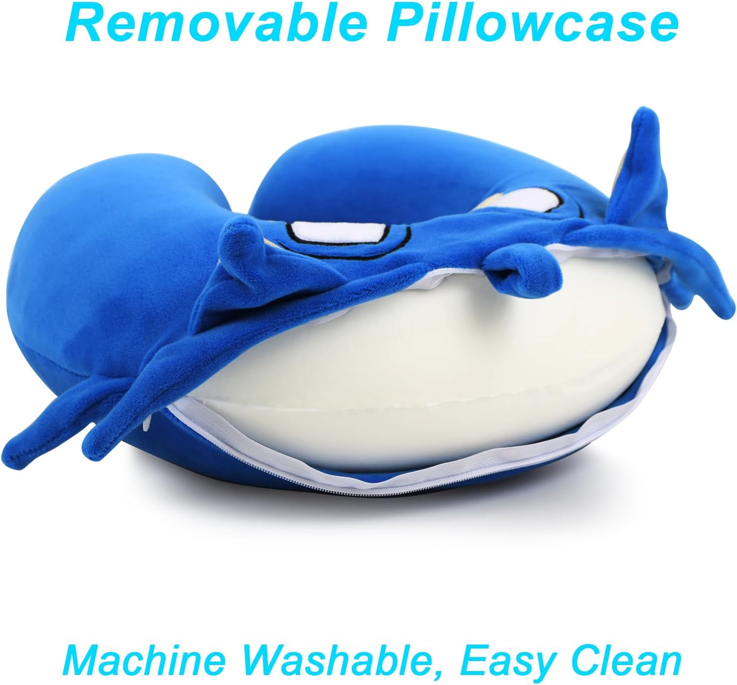 Superhero Travel Pillow with Eye Mask and Memory Foam