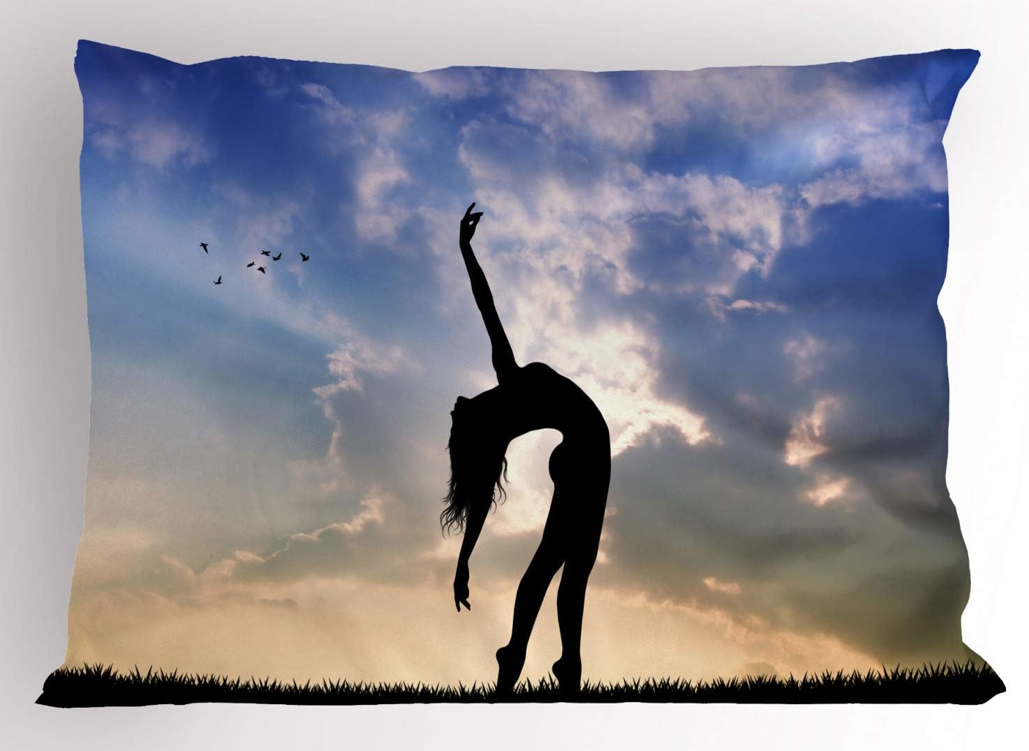 Ambesonne Cartoon Pillow Sham 36x20