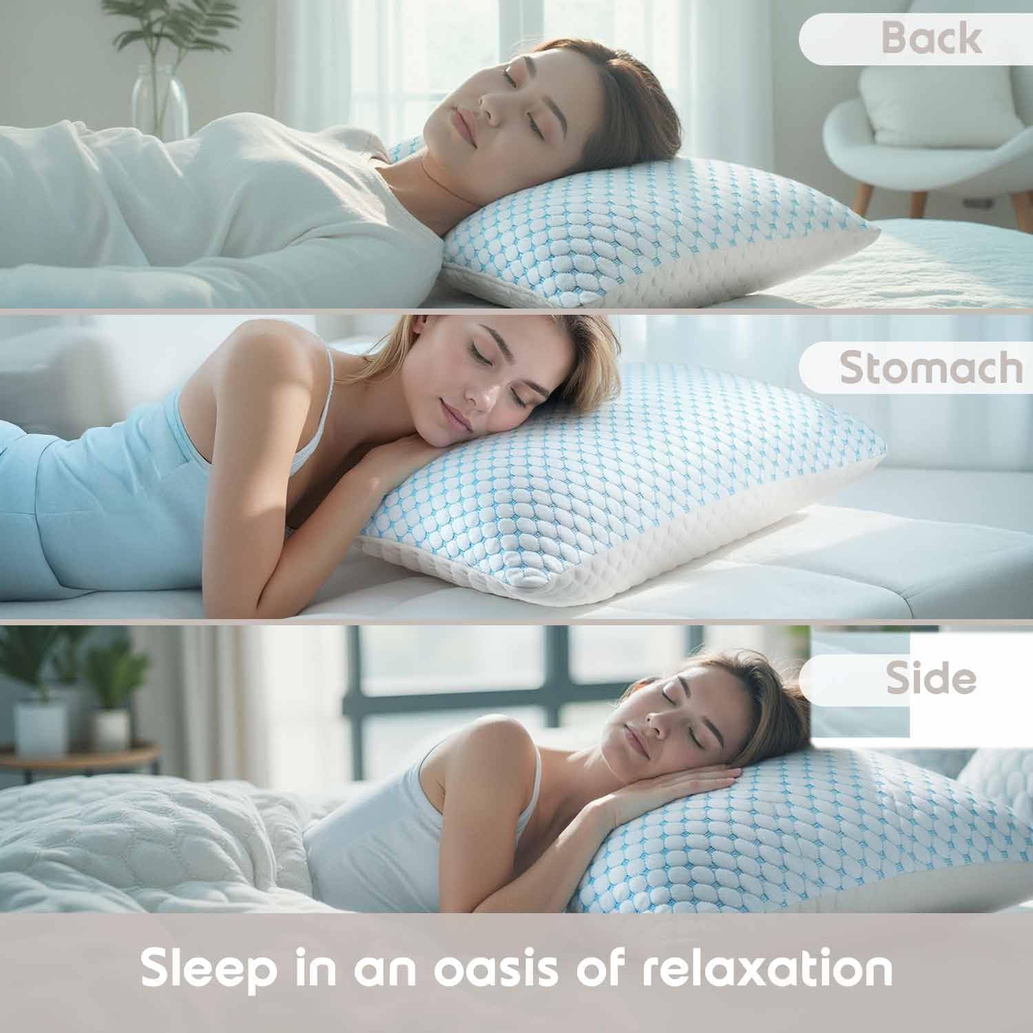 Nestl Cooling Pillow for Sleeping 2 Pack