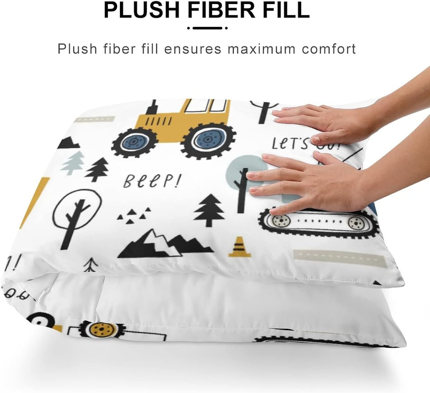 WINTYE Cute Cartoon Crane Body Pillowcase 20x54in