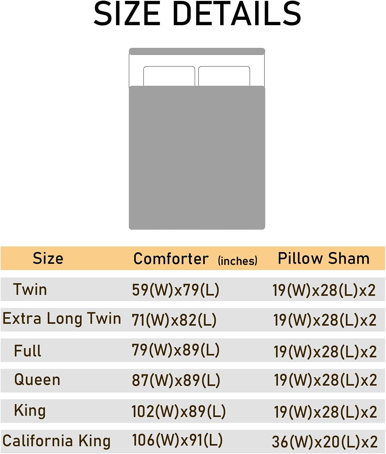 Hapuxt 3-Piece Cal King Duvet Cover Set