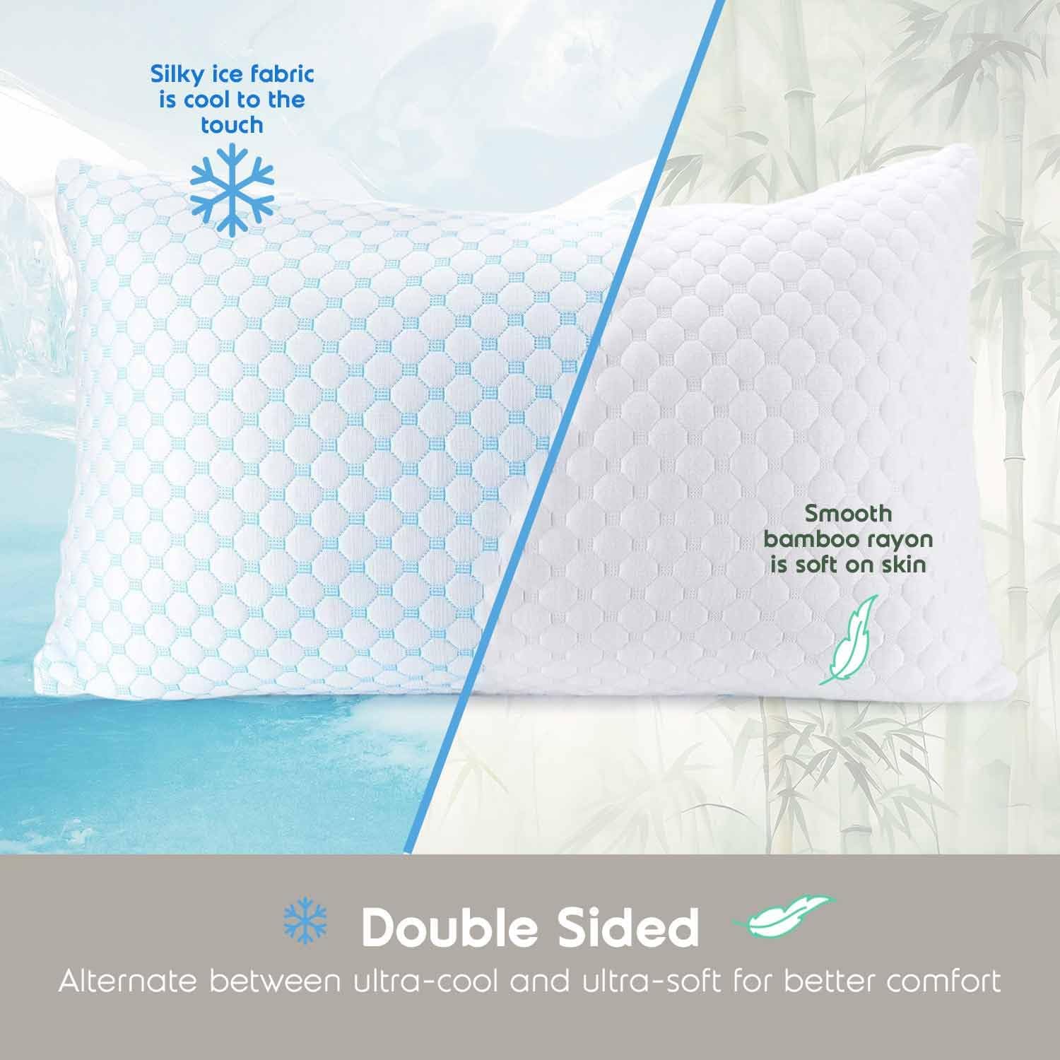 Nestl Cooling Pillow for Sleeping 2 Pack