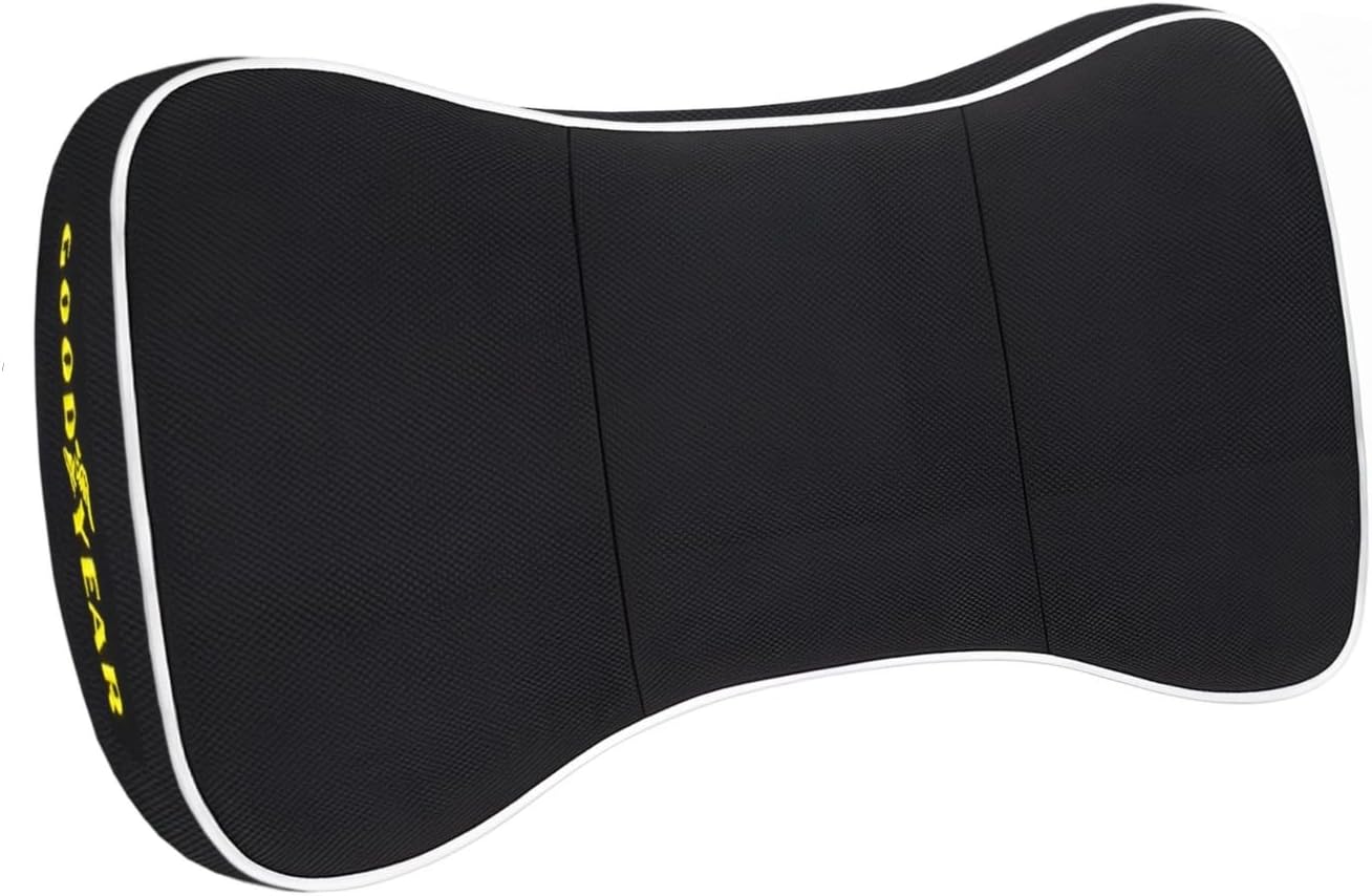 Goodyear Car Neck Pillow with Adjustable Strap and Memory Foam Support