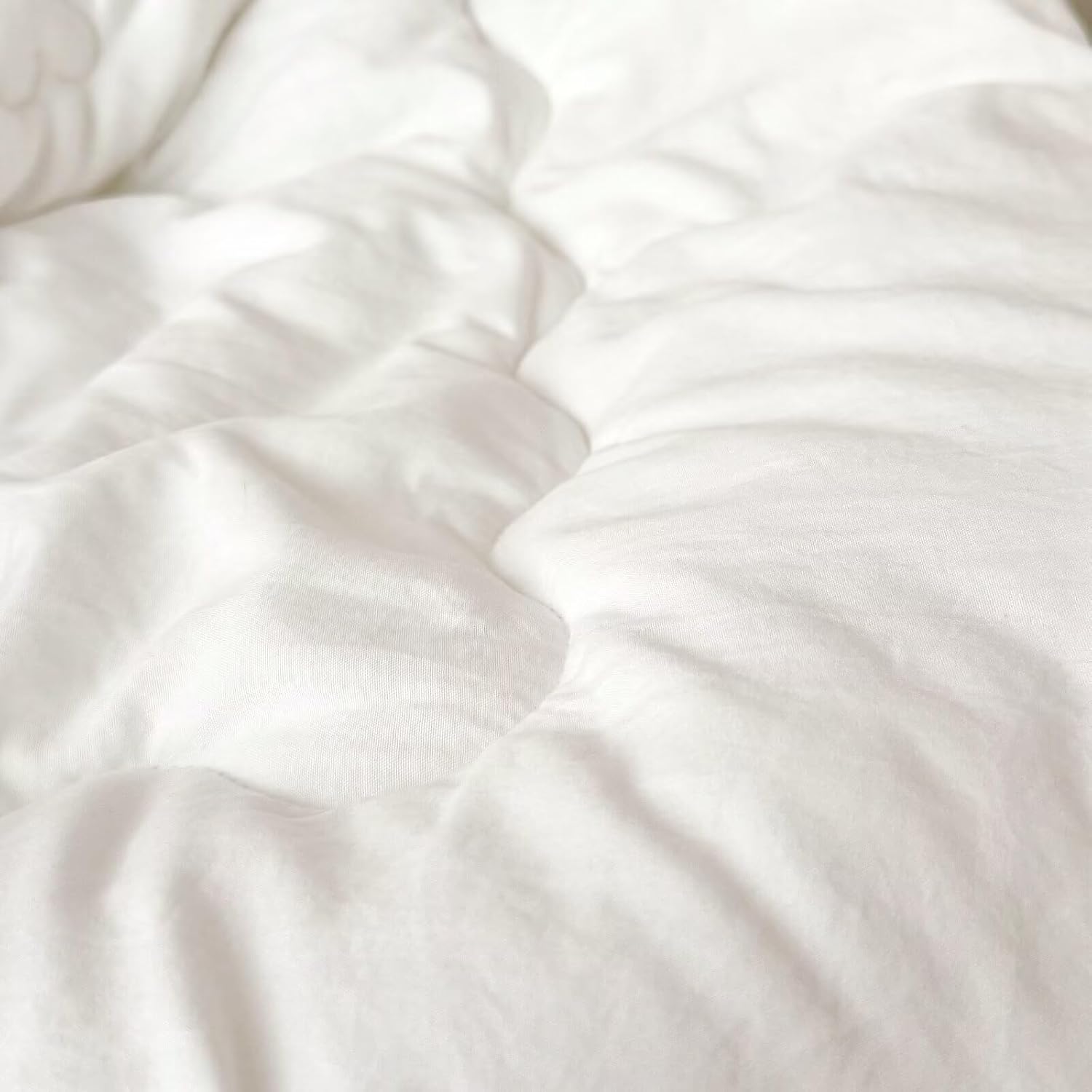 BuLuTu White Cotton Microfiber Duvet Insert Toddler Size 47x59 Inch
