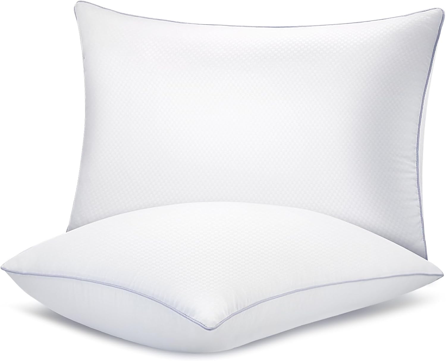 Piwaal Bed Pillows 2 Pack - Down Alternative Grey