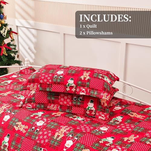 Jarson 3-Piece Christmas Daybed Cover Set Red