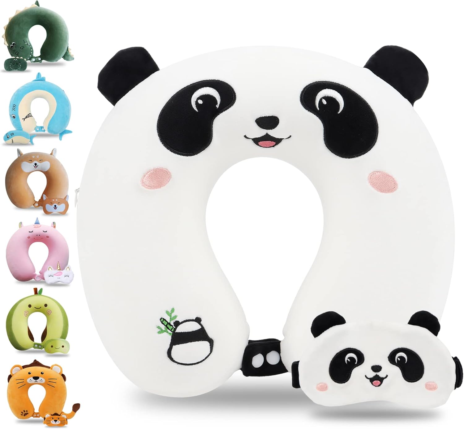 Sexysamba Panda Cartoon Travel Pillow for Kids