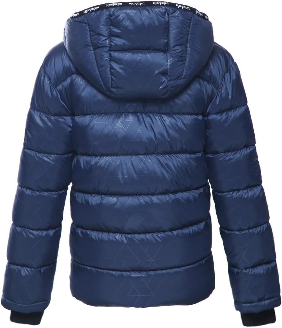 RokkaRolla Boys Heavyweight Puffer Jacket with Fleece Lining