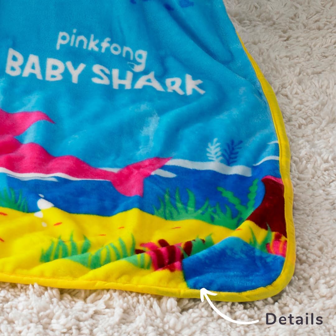 Franco Baby Shark Throw 40 x 50 Inches Official Licensed