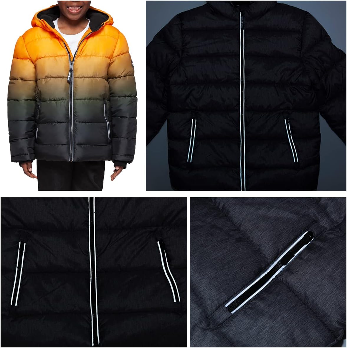 RokkaRolla Boys Heavyweight Puffer Jacket with Fleece Lining 1