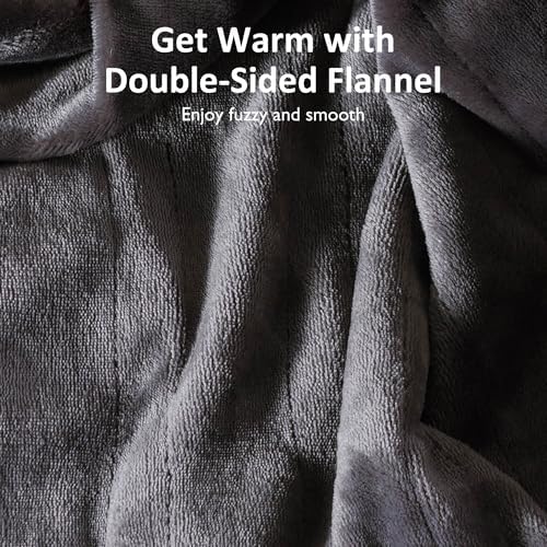 SUNVIVI Heated Throw Blanket 50x60 Grey