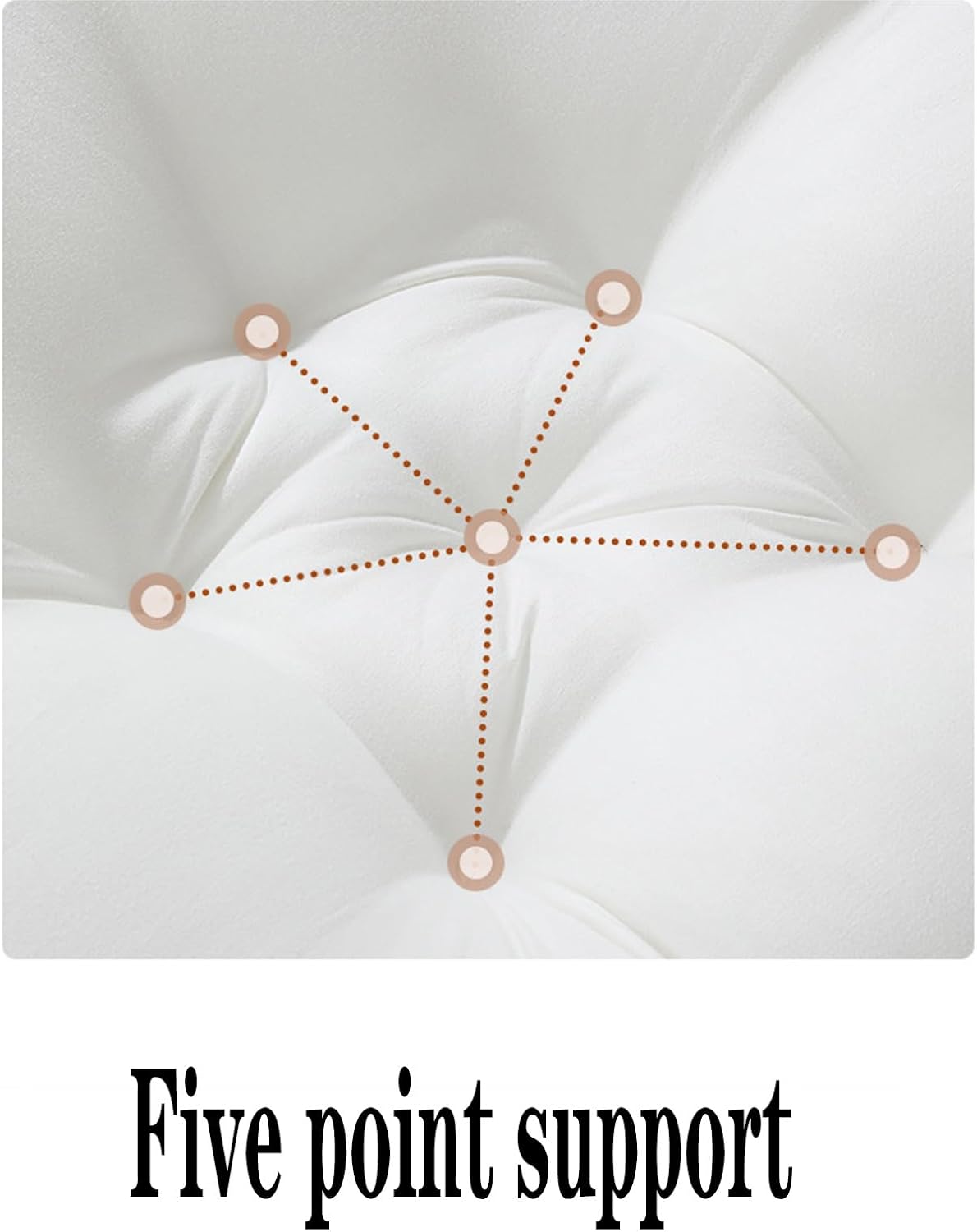 Round Lounge Pillow with Soft Cotton Cover 1