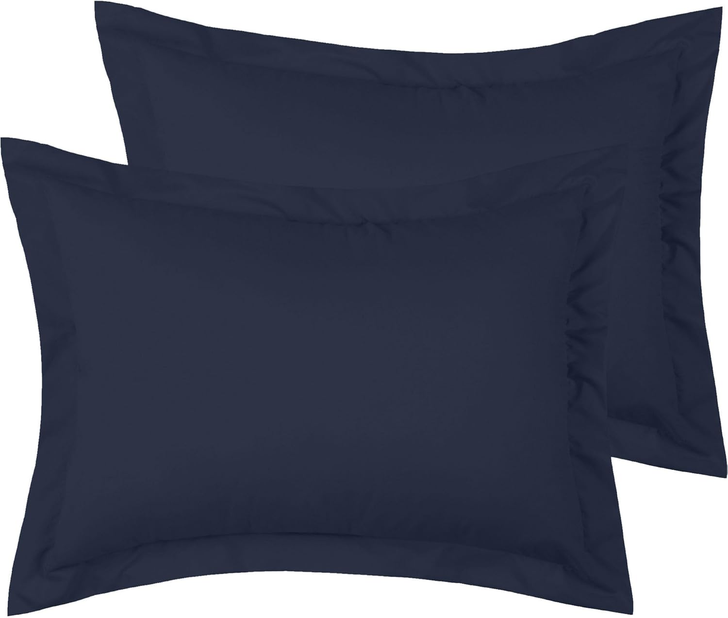 Mellanni Pillow Shams Set - 2 PC Navy Blue Luxury Decor