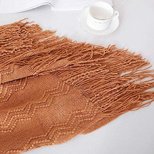 BOURINA Almond Throw Blanket 50x90 Inches Cozy Soft Throw