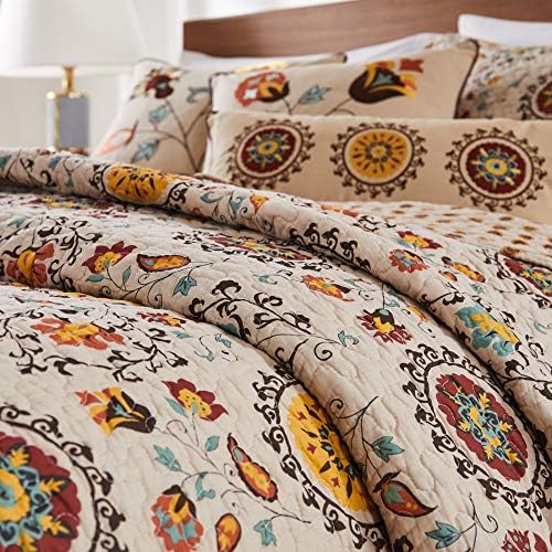 Greenland Home 5-Piece Andorra Bonus Quilt Set Full Queen