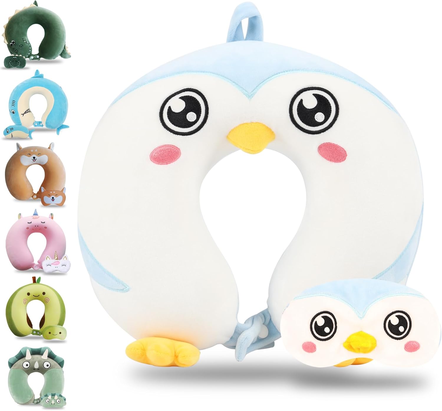 Sexysamba Cute Penguin Travel Pillow for Kids