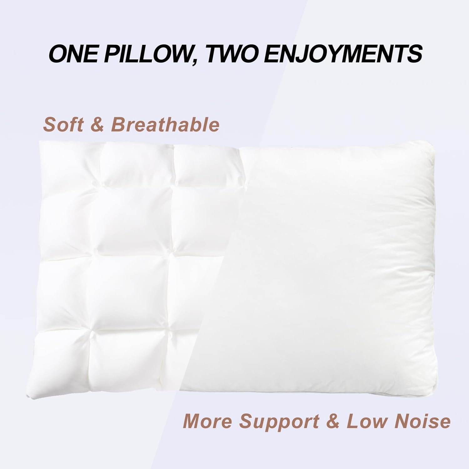 YOUR MOON Soft Fluffy Bed Pillow for All Sleeping Positions