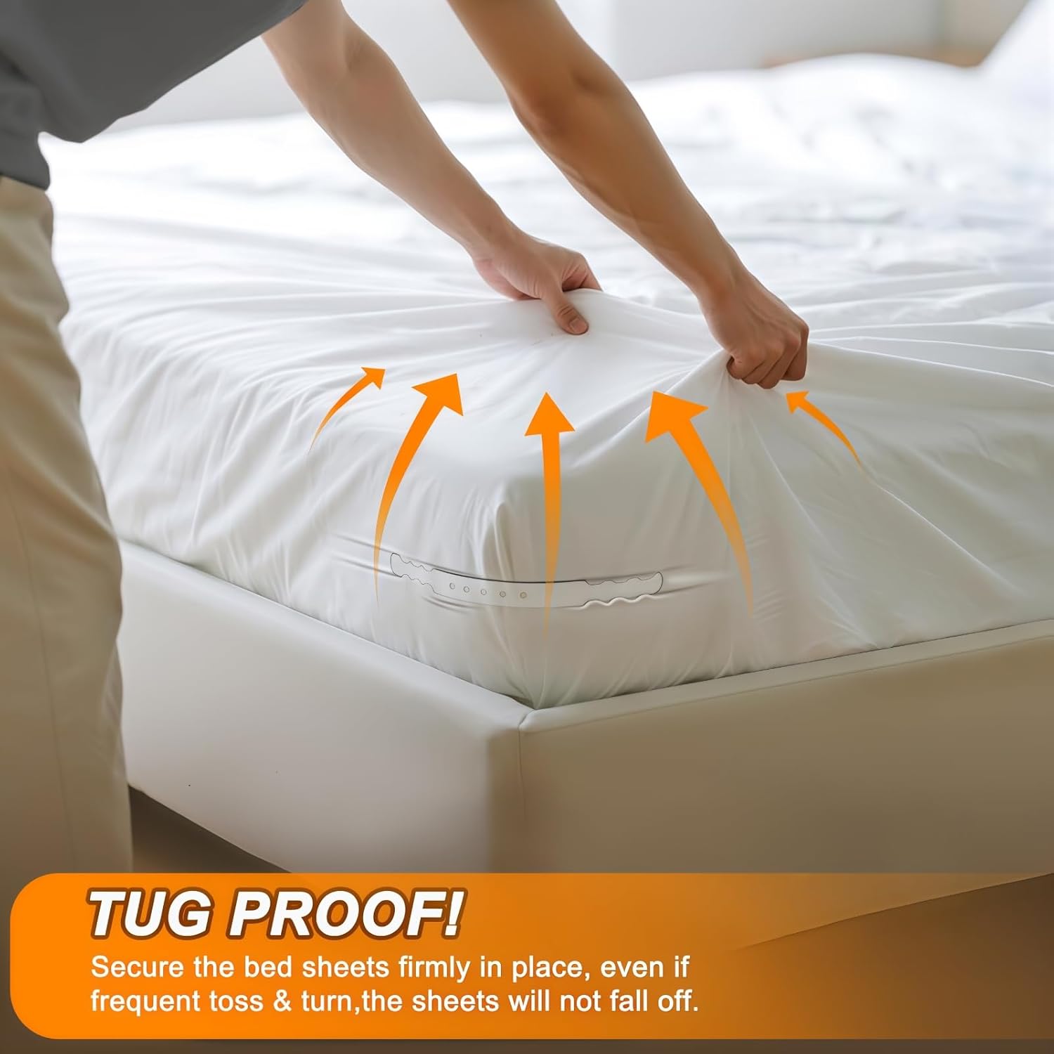 GASLIKE Lock Sheet Holders 4Pcs with Anti-Slip Pads