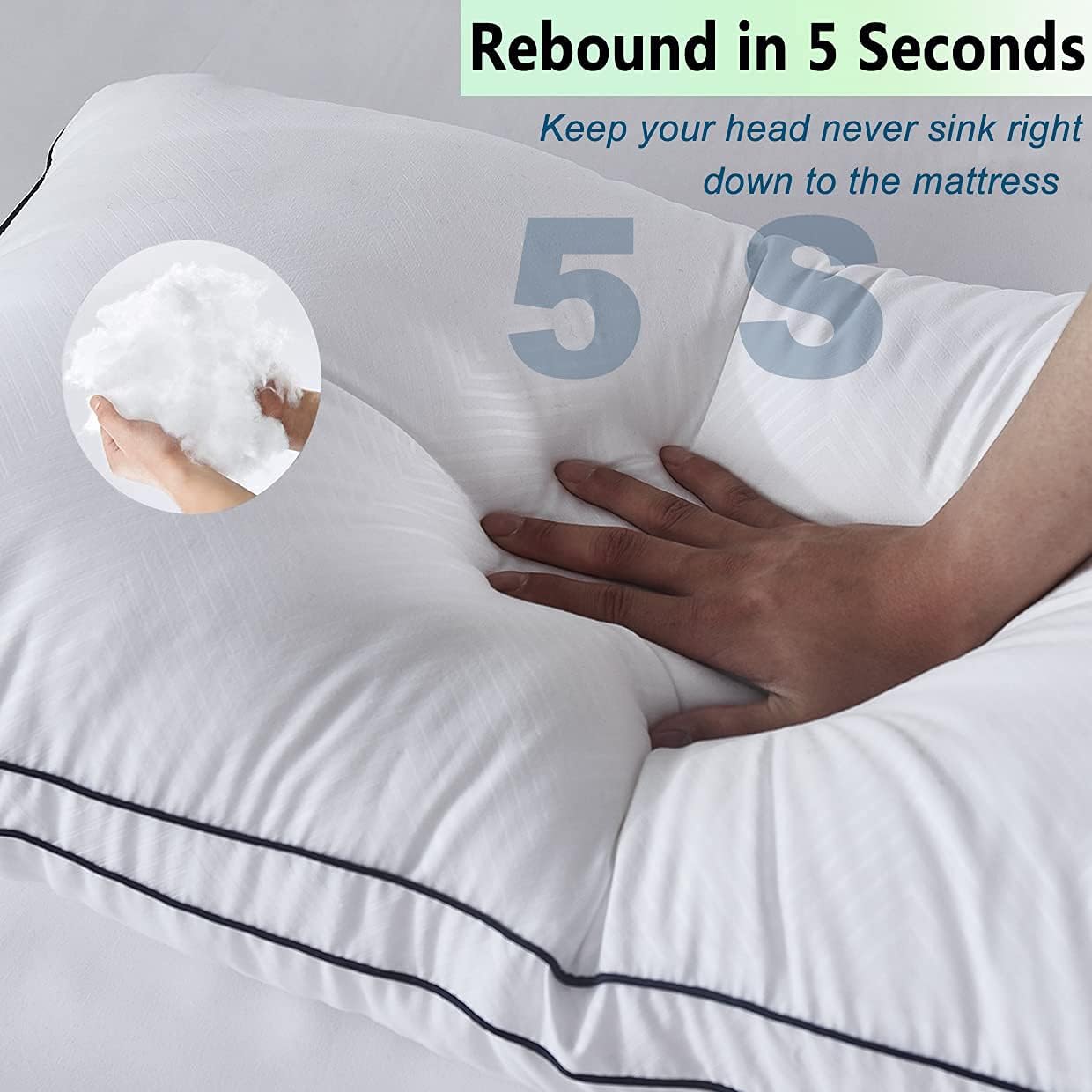 Gehannah Bed Pillows for Sleeping 2 Pack