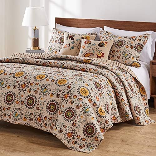 Greenland Home 5-Piece Andorra Bonus Quilt Set Full Queen