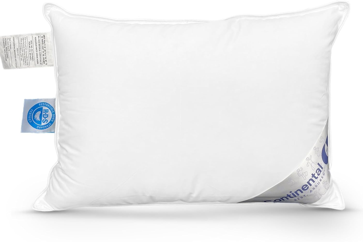 Continental Bedding Child-Micro 13x18 Firm Pillow White