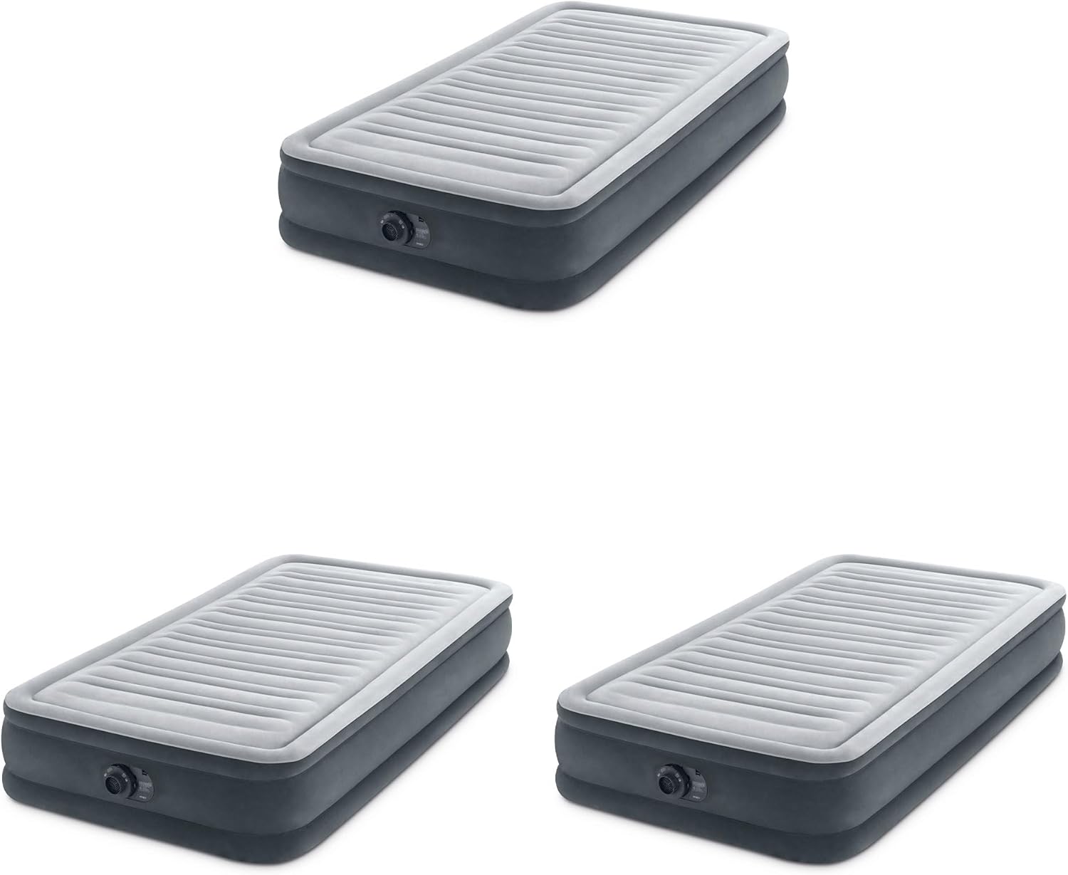 Intex Comfort Deluxe Airbed Mattress Twin 3 Pack