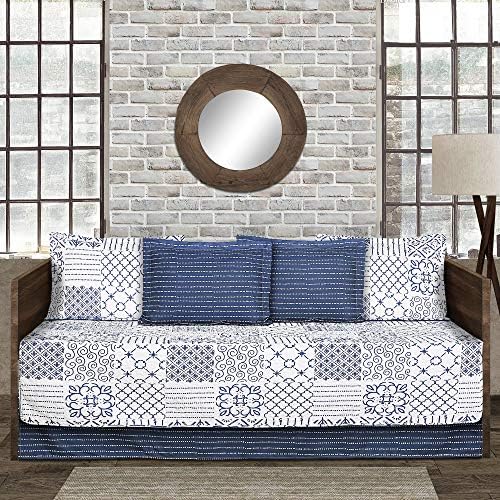 Lush Decor Blue Daybed Monique 6 Piece Cover Set