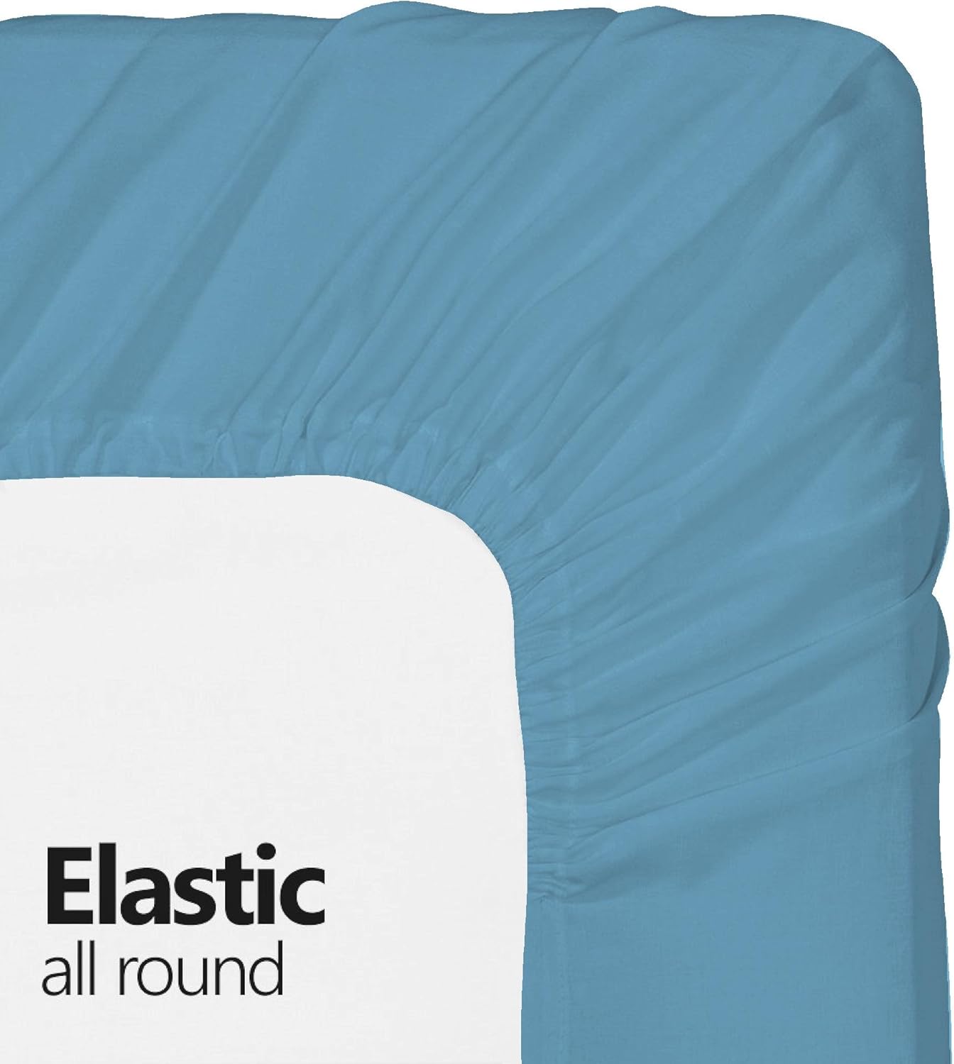 Microfiber Twin Fitted Sheets 2-Pack Ultra Soft Light Blue