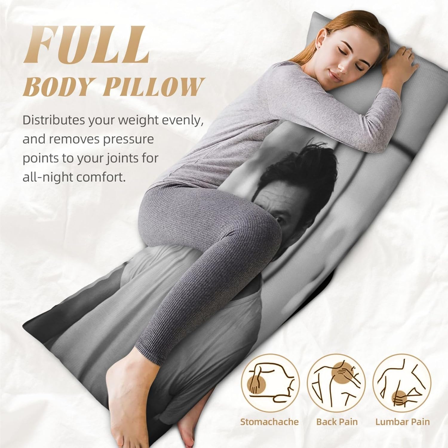 VICRRY Pedro Pascal Body Pillow Cover 20x54