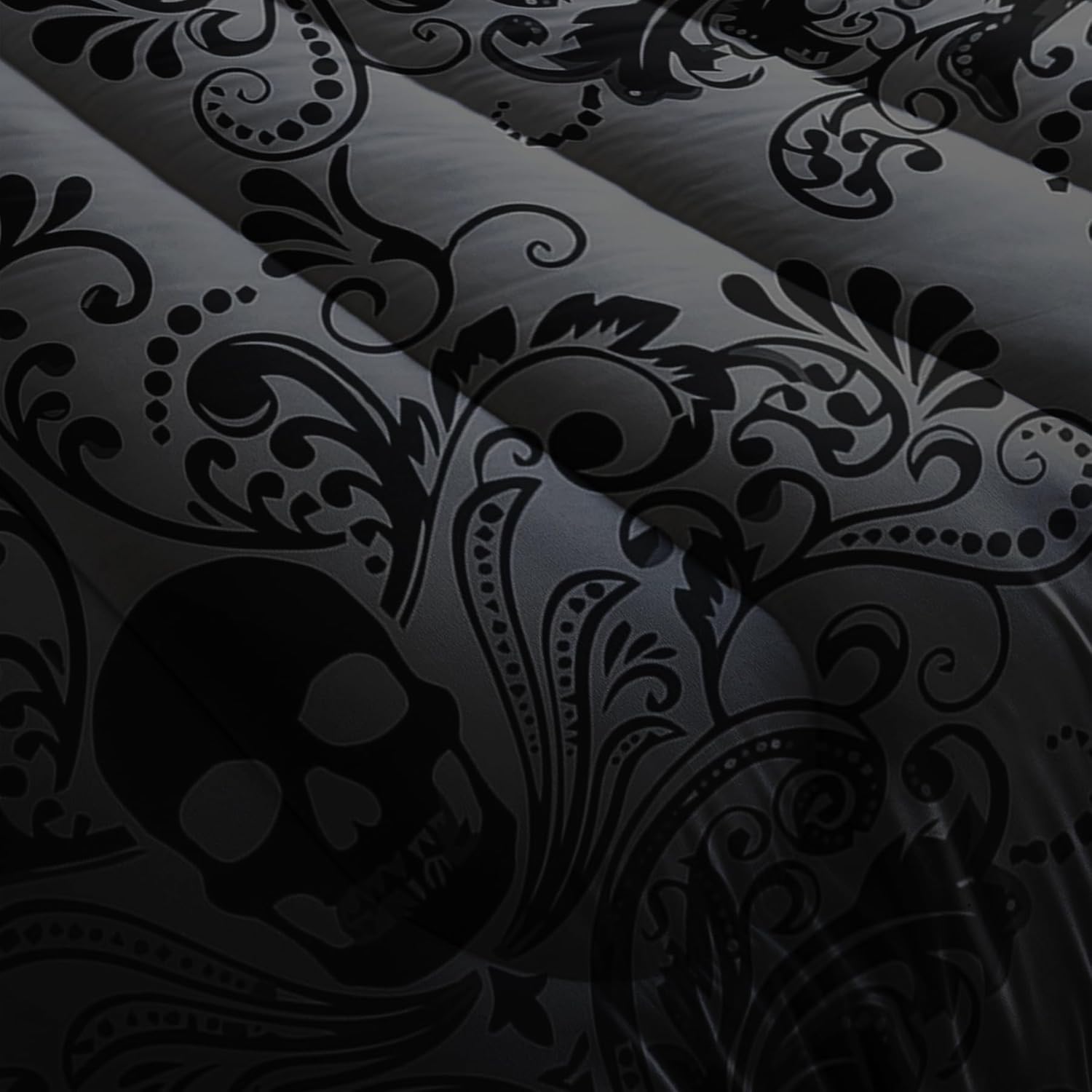 Skull Comforter Set Queen Size with 3D Printed Design