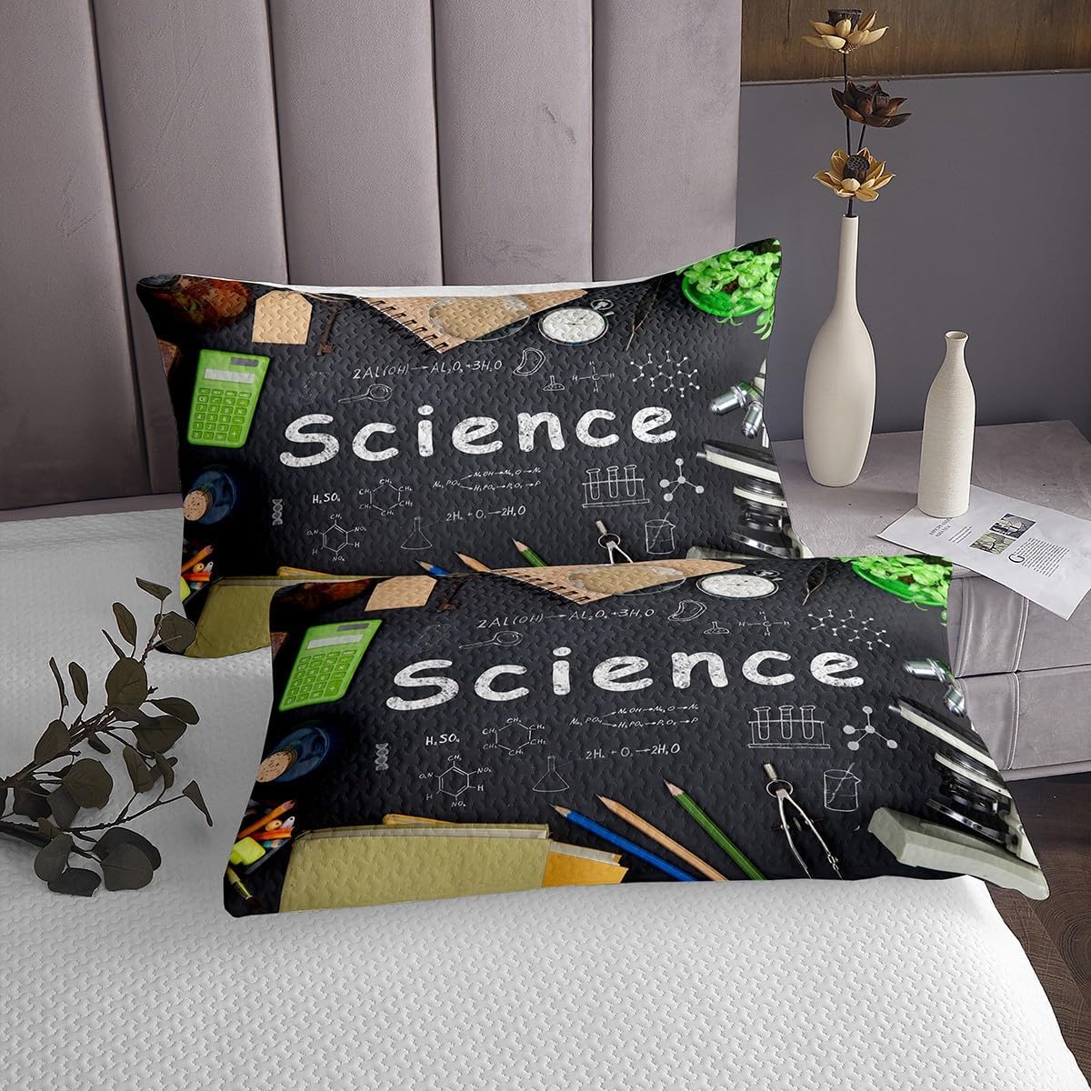 Erosebridal Math Theme Bedspread Set Twin 1
